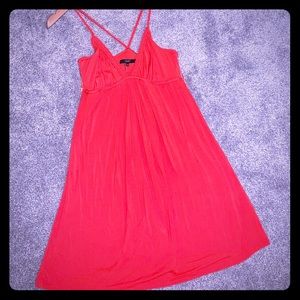 Tart Coral Orange, sleeveless dress